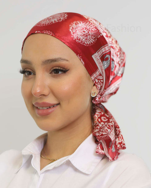 Turban - Gestina - Maroon