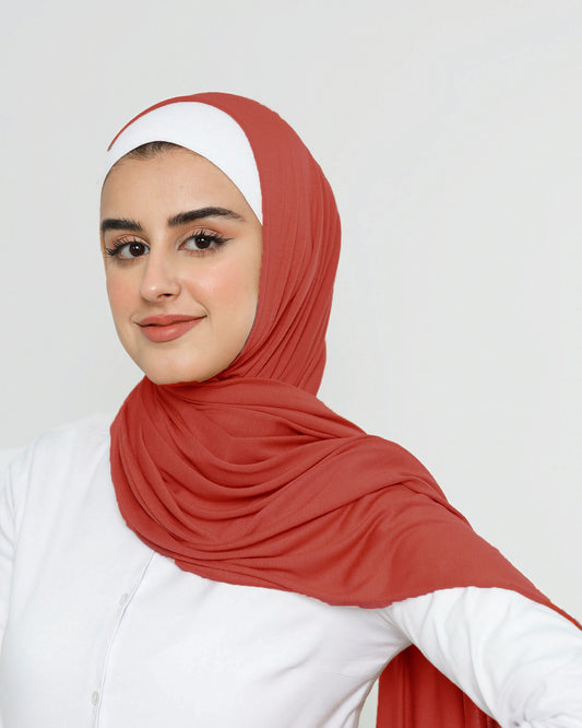 Hijab - Stretch Jersey - Orange