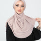 Hijab - Instant lycra with band - Pink