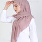 Hijab - chiffon stripes 120 cm - Mauve