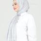 Hijab - Satin Stripes - Gray