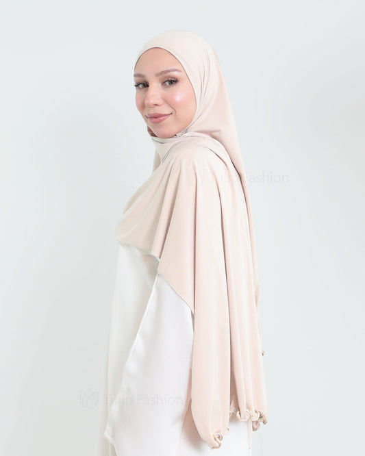 Hijab - Lycra - Light Beige