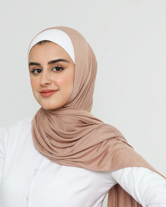 Hijab - Stretch Jersey -  Light Mauve