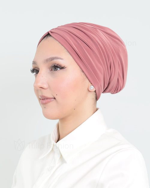 Turban - Lotus - Dark Rose