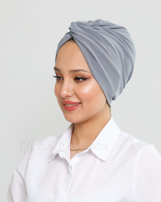 Turban - Olivine -  Light grey