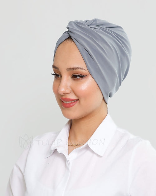 Turban - Olivine -  Light grey