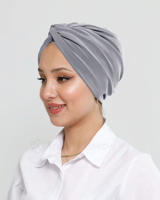 Turban - Olivine -  Medium Grey
