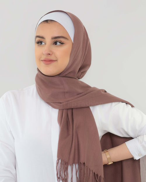 Hijab - Pashmina - Dark brown