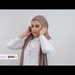 Hijab - Premium Instant Chiffon with integrated cap - Light Gray