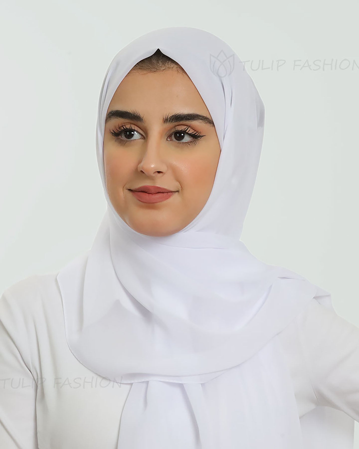 Hijab - Chiffon - White