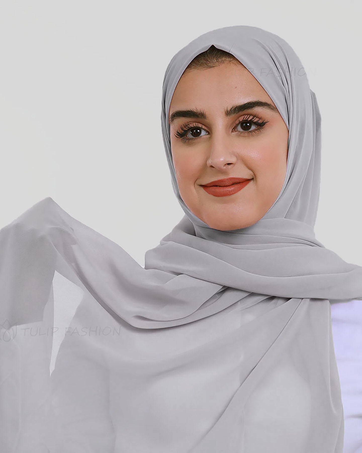 Hijab - Chiffon - Light Gray