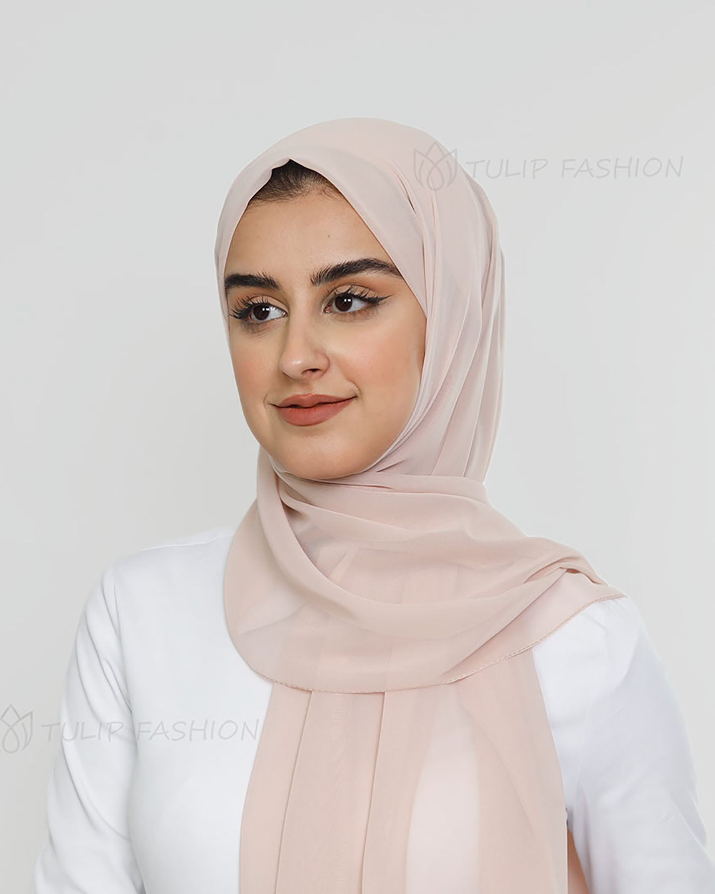 Hijab - Chiffon - Nude Pink