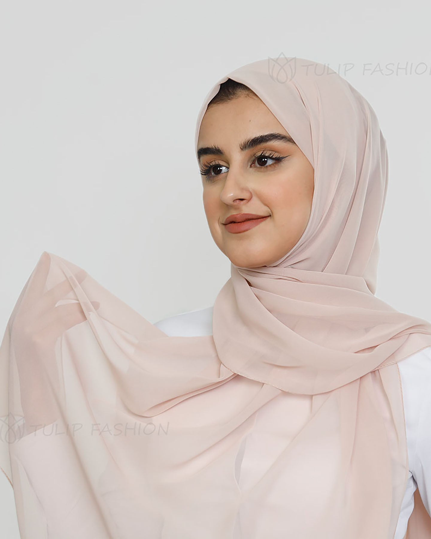 Hijab - Chiffon - Nude Pink