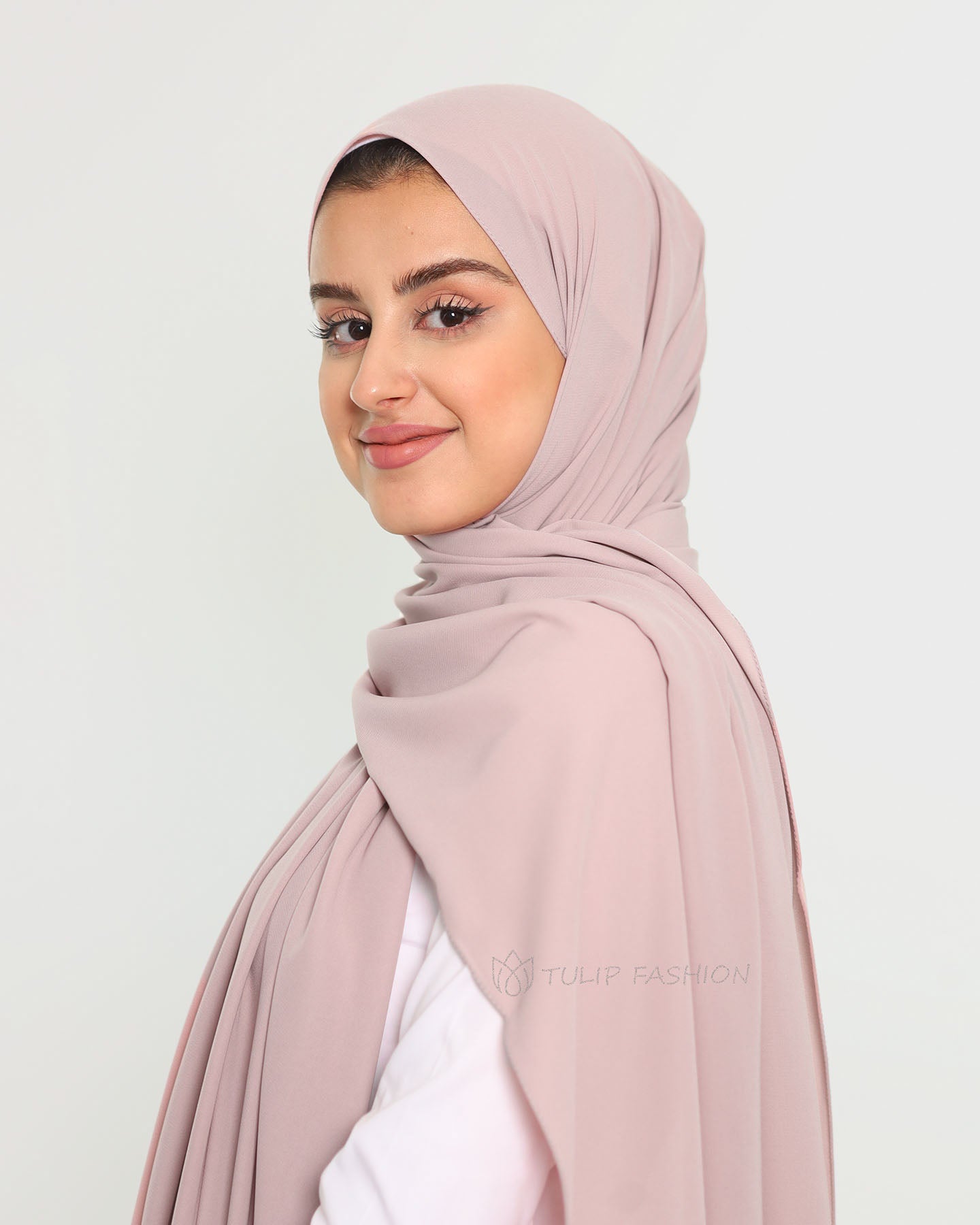 Hijab - Medina Luxury Chiffon - Powder Pink