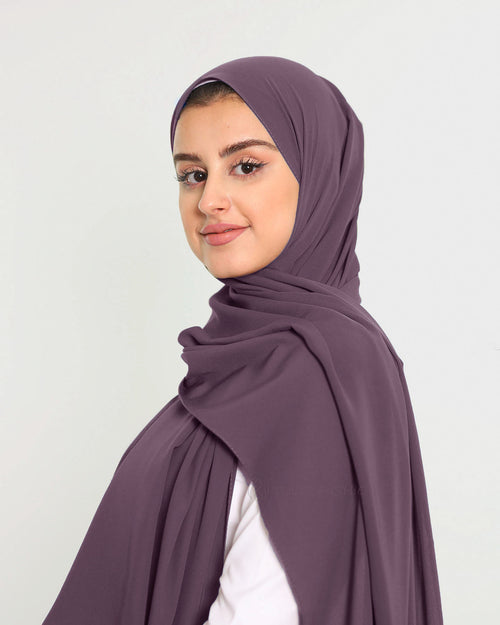 Hijab - Medina Luxury Chiffon - Violet