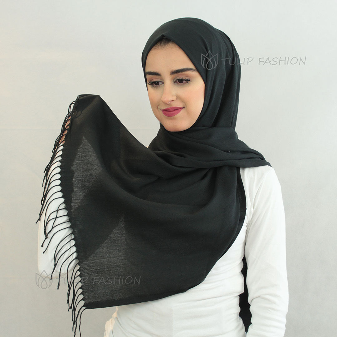 Hijab - Pashmina - Black