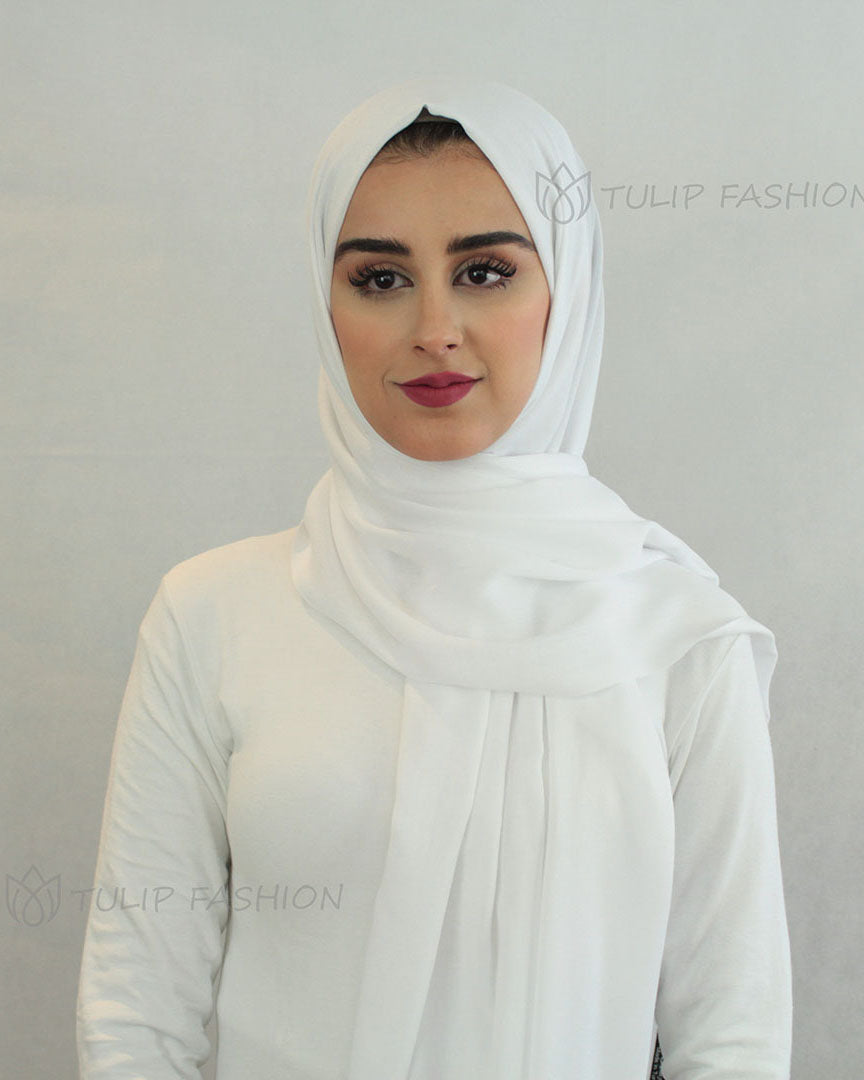 Hijab - Pashmina - White