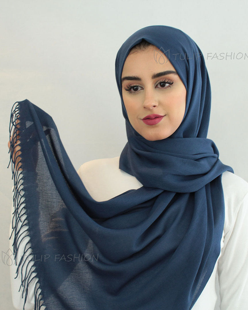 Hijab - Pashmina - Navy Blue