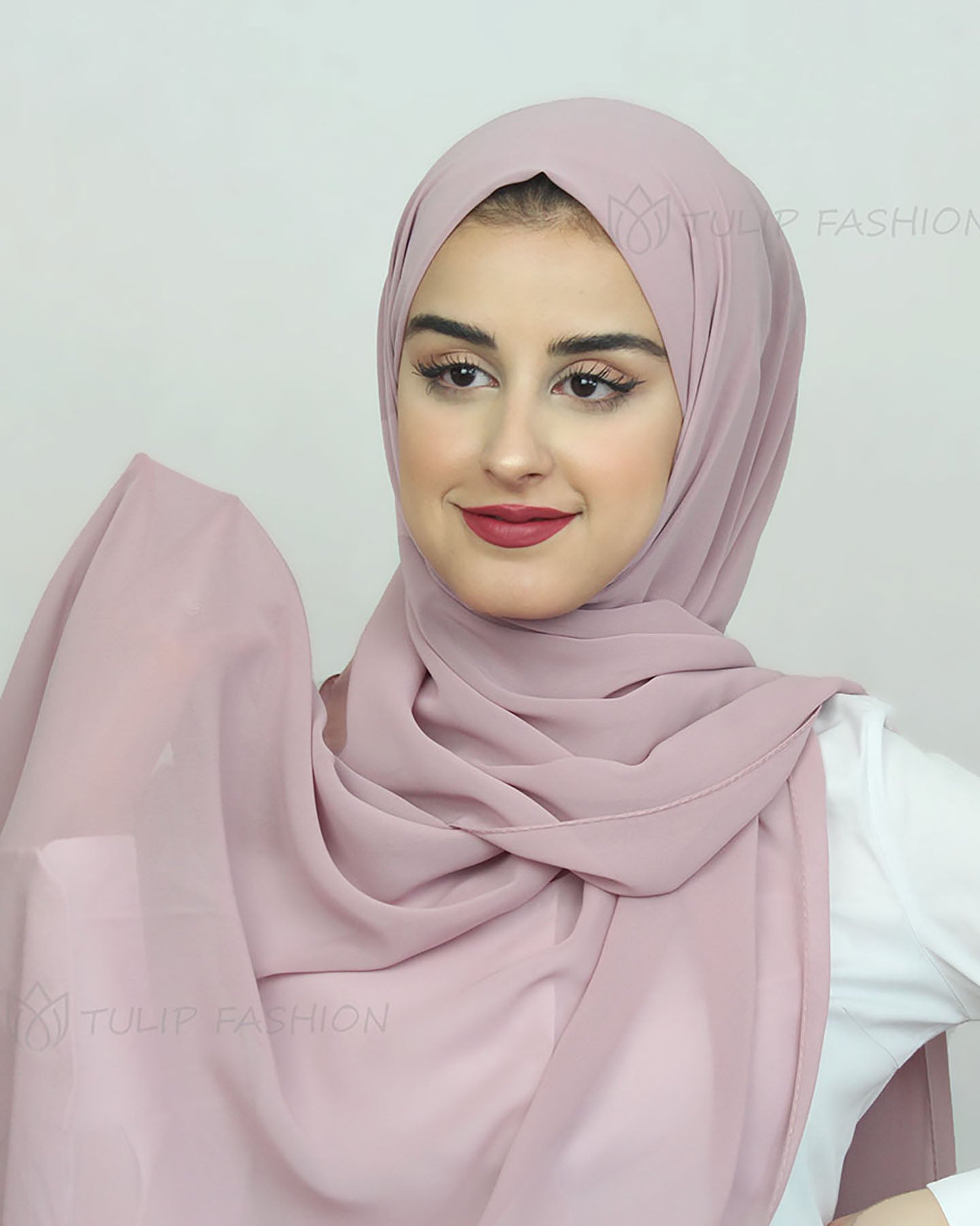 Hijab - Chiffon - Medium Mauve