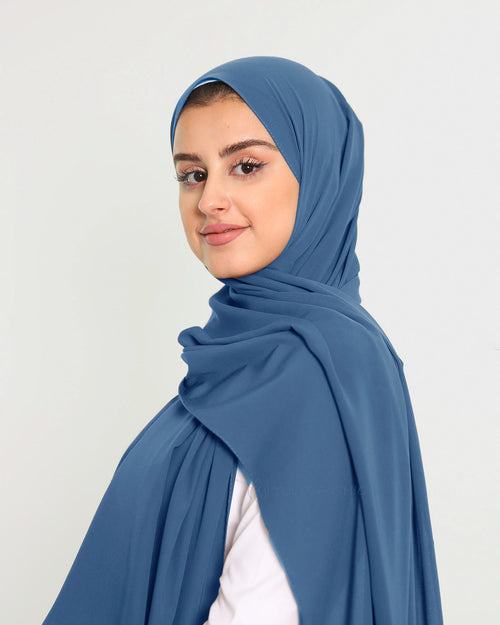 Hijab - Medina Luxury Chiffon - Royal Blue