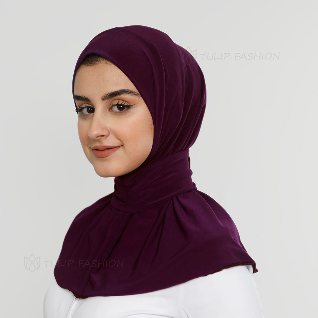 Al Amira Instant Hijab - Purple Jam