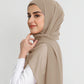 Hijab - Instant Chiffon With Cap - Hazel Brown