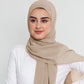 Hijab - Instant Chiffon With Cap - Nude Beige