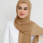 Hijab - Instant Chiffon With Cap - Cacao Brown