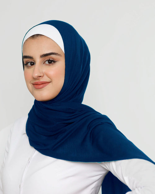 Hijab - Stretch Jersey - Midnight Blue