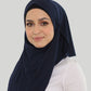 Hijab - Instant Lycra Loop - Midnight Blue