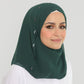 Hijab - Instant Chiffon Loop crystal - Green