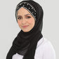 Hijab - Instant Chiffon Shiny Crystal - Black