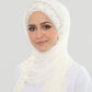 Hijab - Instant Chiffon Shiny Crystal - Off-White