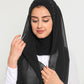 Hijab - Instant Chiffon Lamar - Black