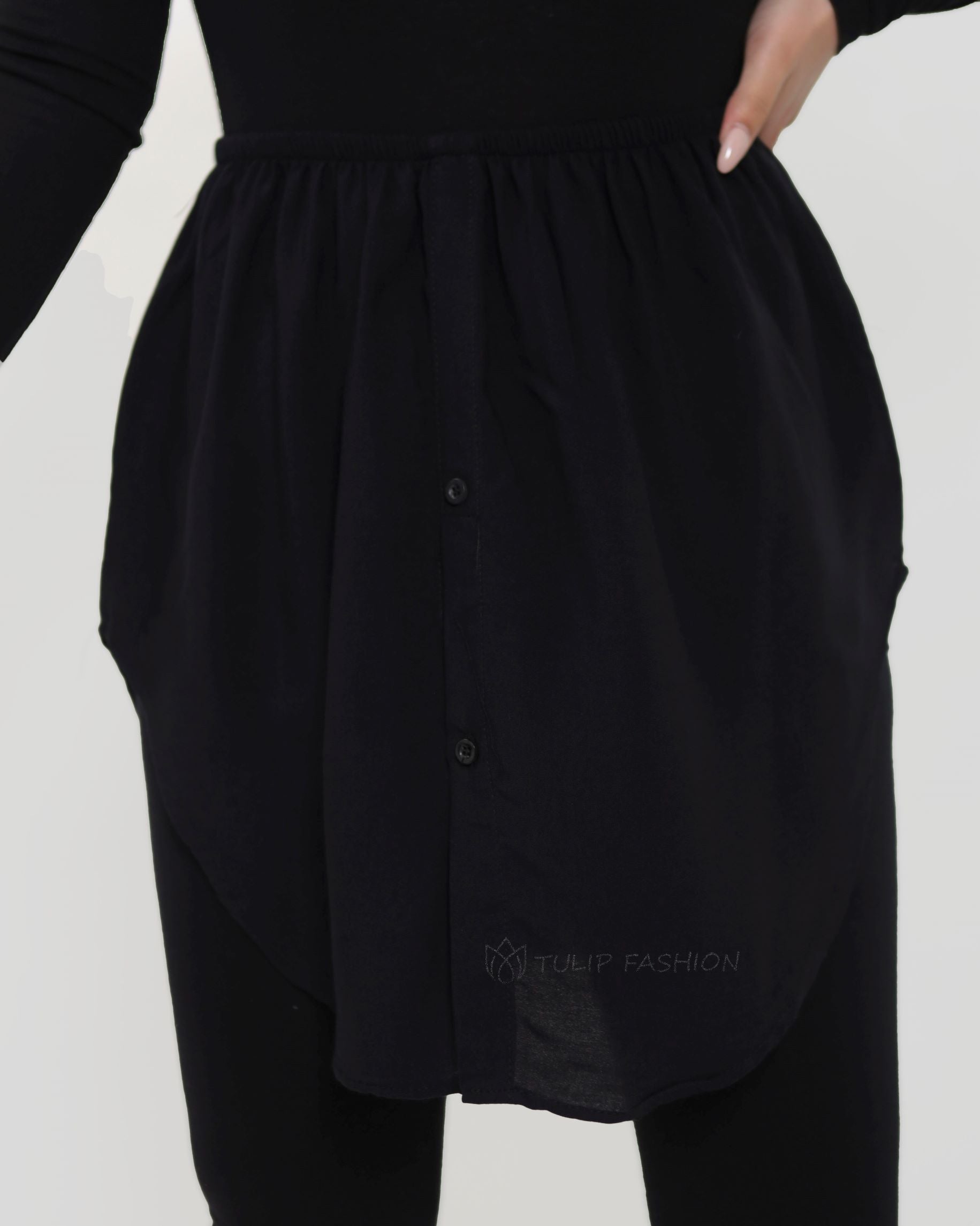 Rana Viscose Skirt - Black