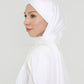 Hijab - Instant Jersey Cross - White