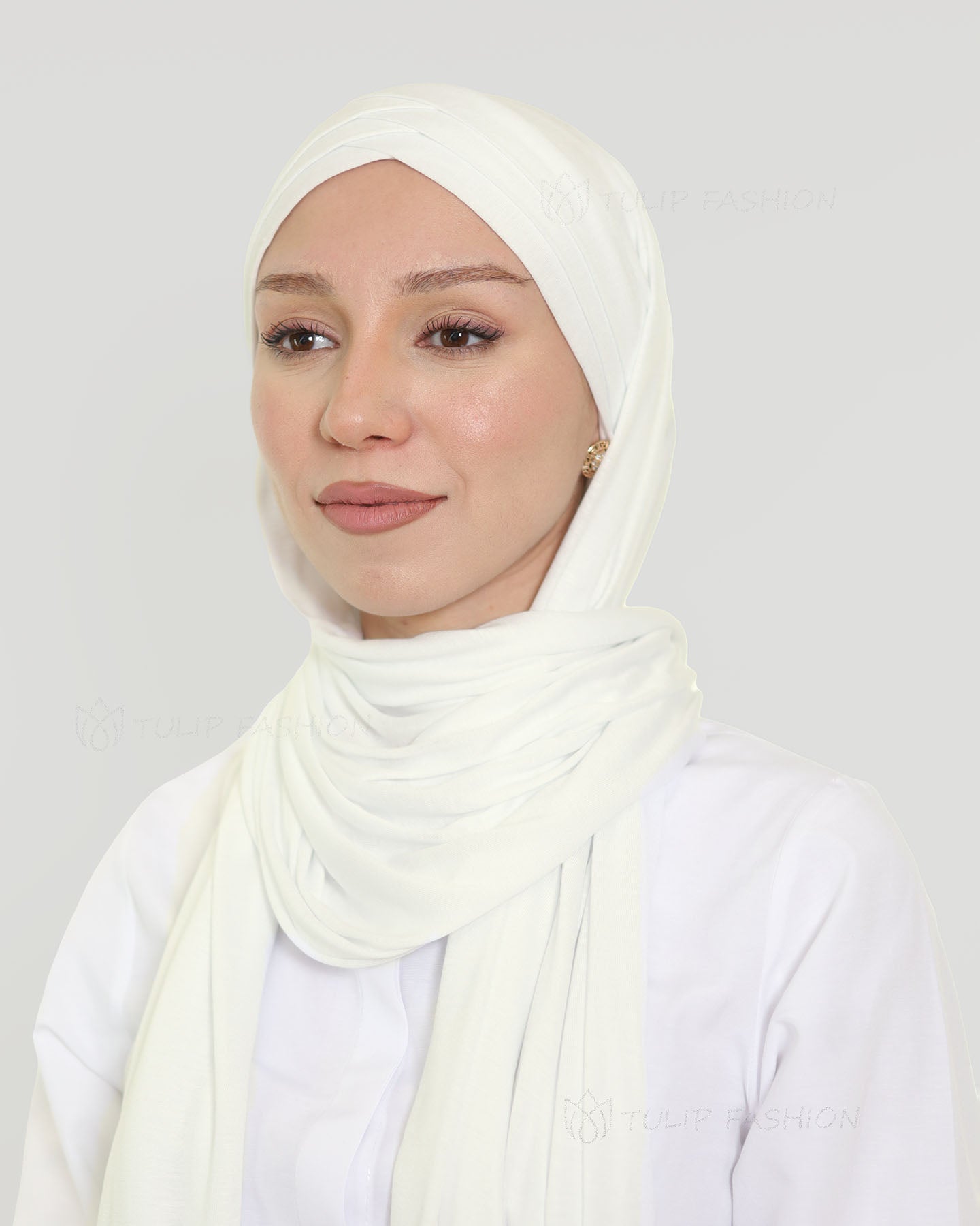 Hijab - Instant Jersey Cross - Off-White