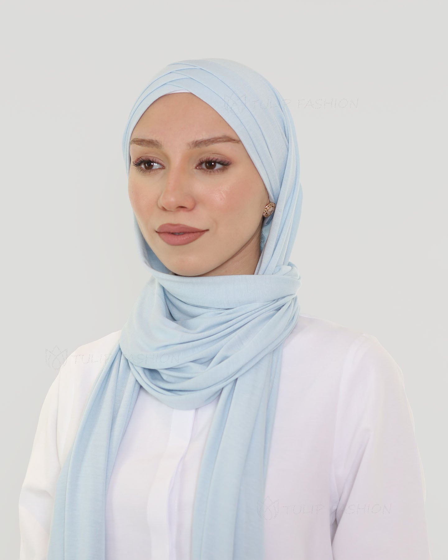 Hijab - Instant Jersey Cross - Sky Blue