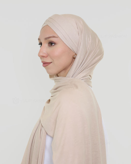 Hijab - Instant Jersey Cross - Beige
