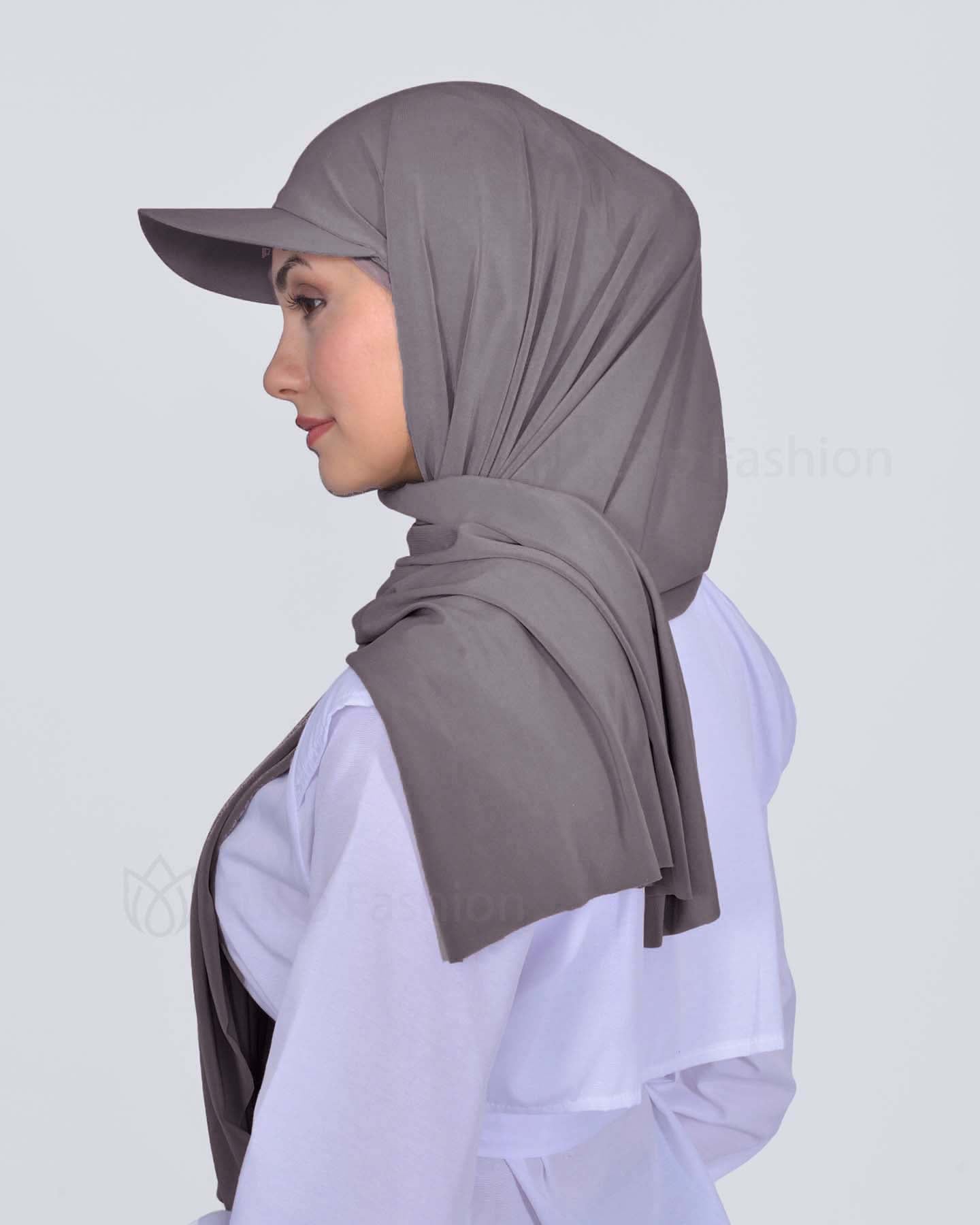 Hijab - Lycra Instant With Cap - Taupe