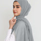 Hijab - Instant Chiffon With Cap - Gray