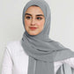 Hijab - Instant Chiffon With Cap - Gray