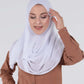 Hijab - Instant chiffon loop - White