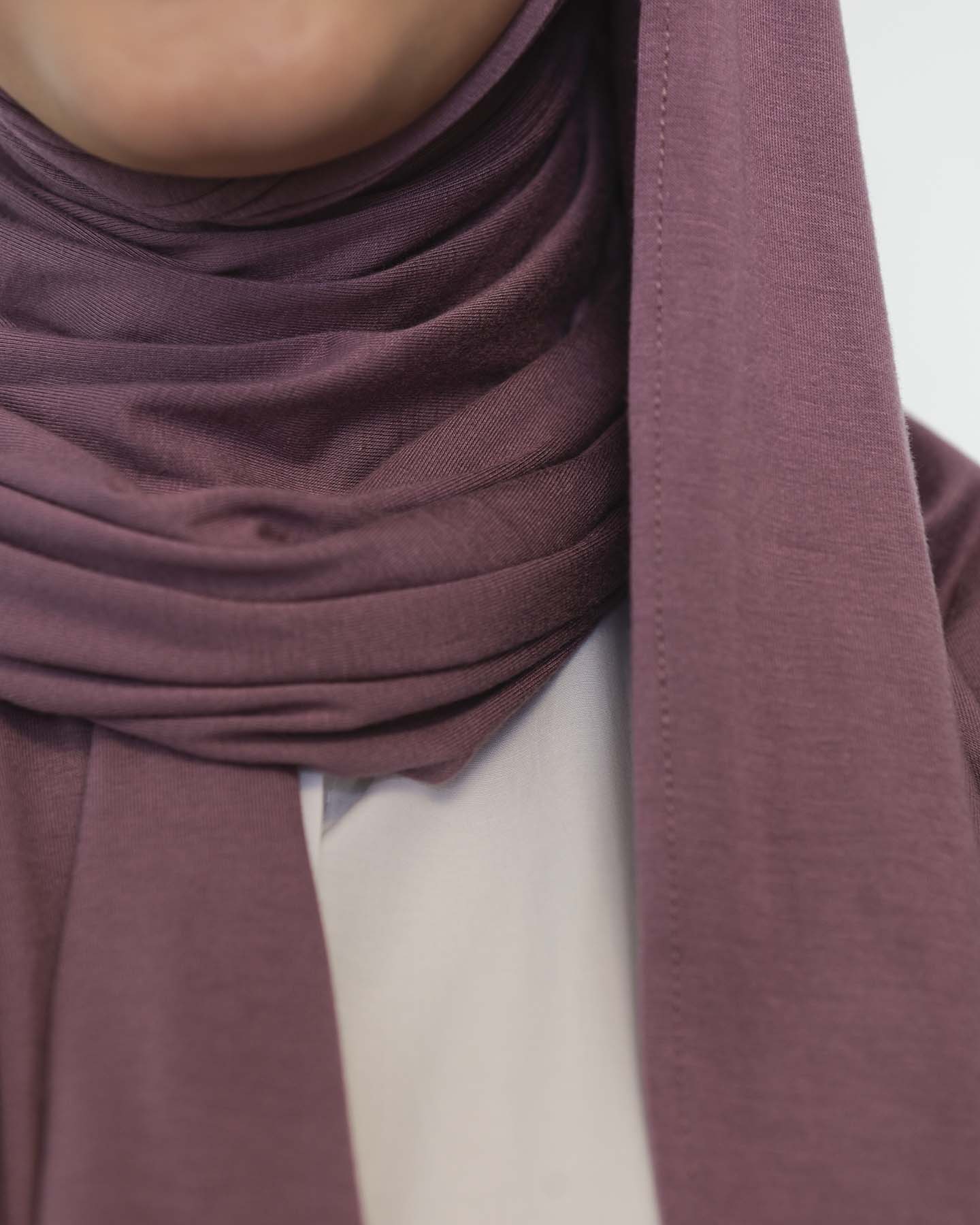 Premium Jersey Hijab - Purple