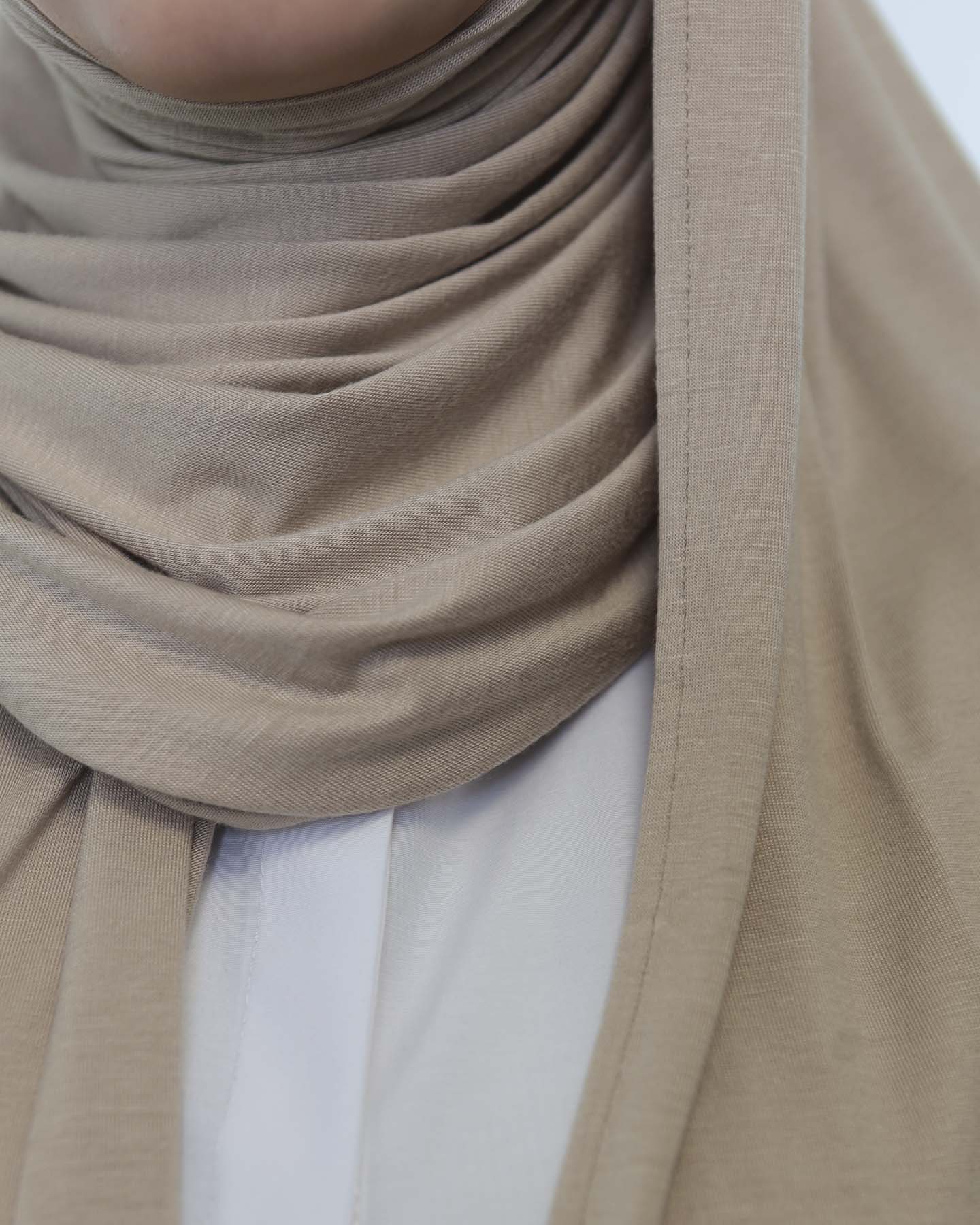 Premium Jersey Hijab - Nude Beige