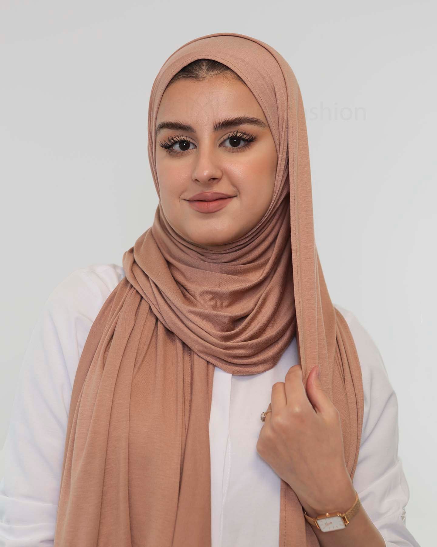Premium Jersey Hijab - Cacao Brown