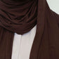 Premium Jersey Hijab - Dark Brown