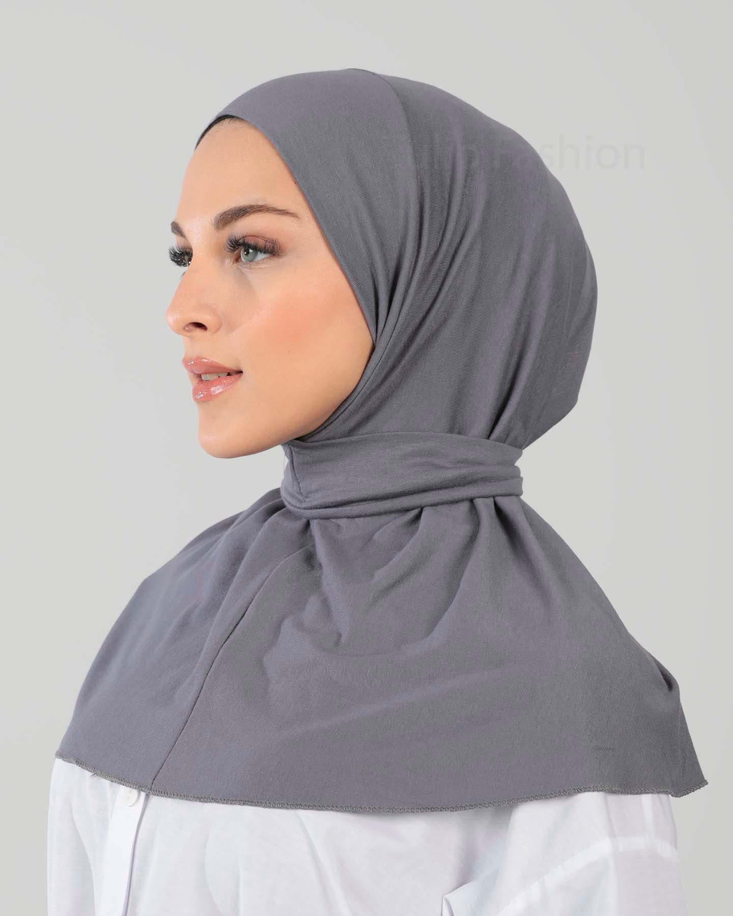 Hijab - Al Amira Instant Jersey - Gray