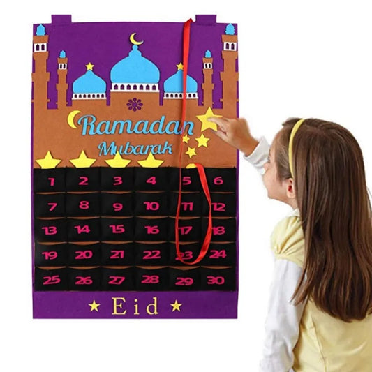 Ramadan Decoration - Ramadan Calendar Stars - Purple stars