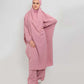 Two piece Pants Jilbab Abaya - Mauve